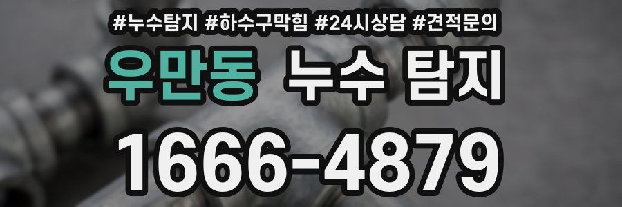 우만동 누수 탐지