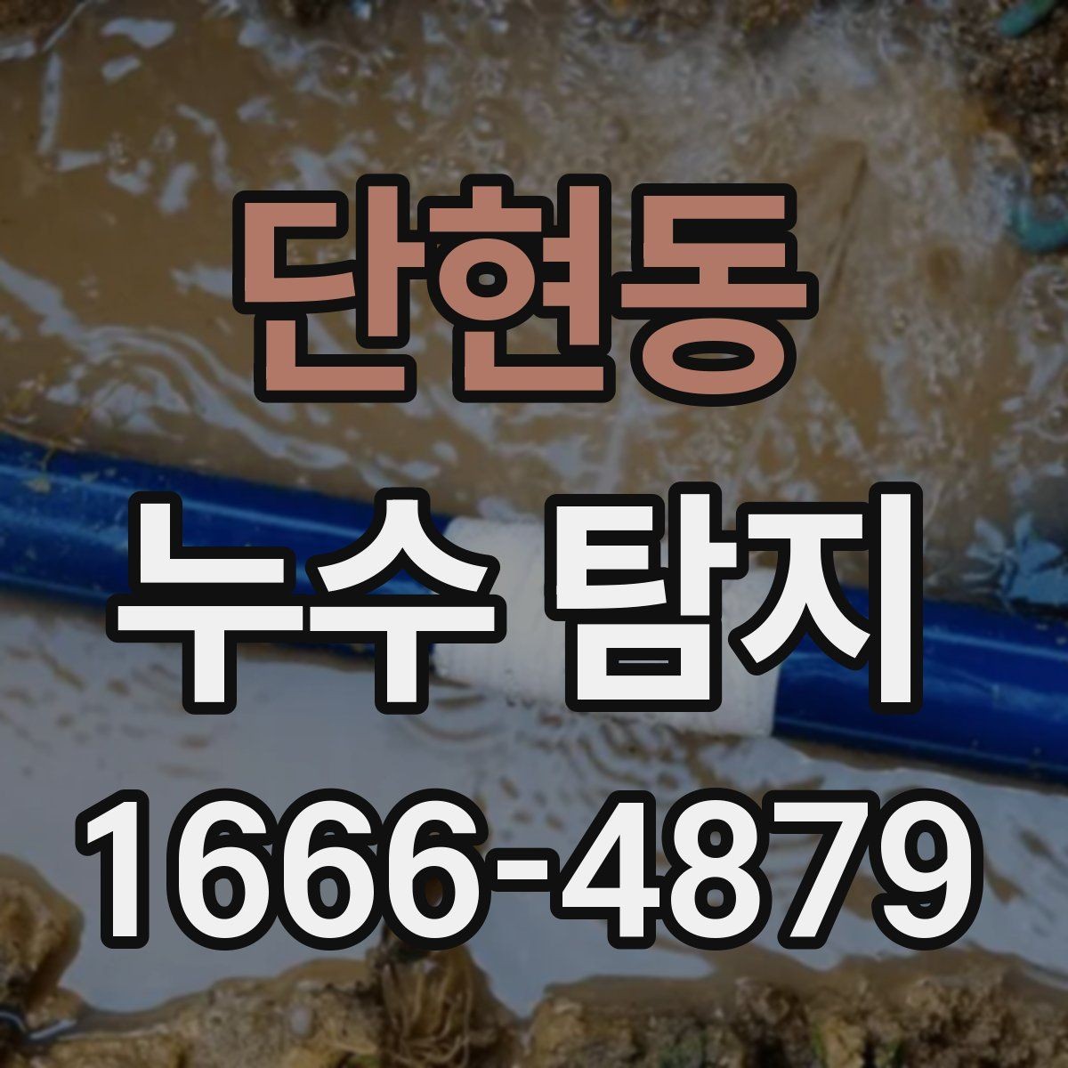 단현동 누수 탐지 후 주변 정리와 복구 과정