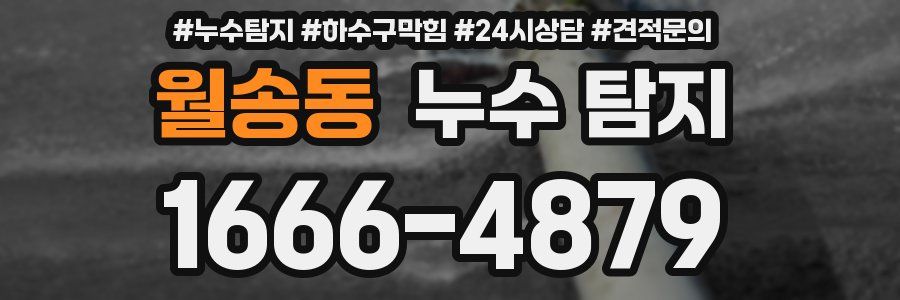 월송동 누수 탐지