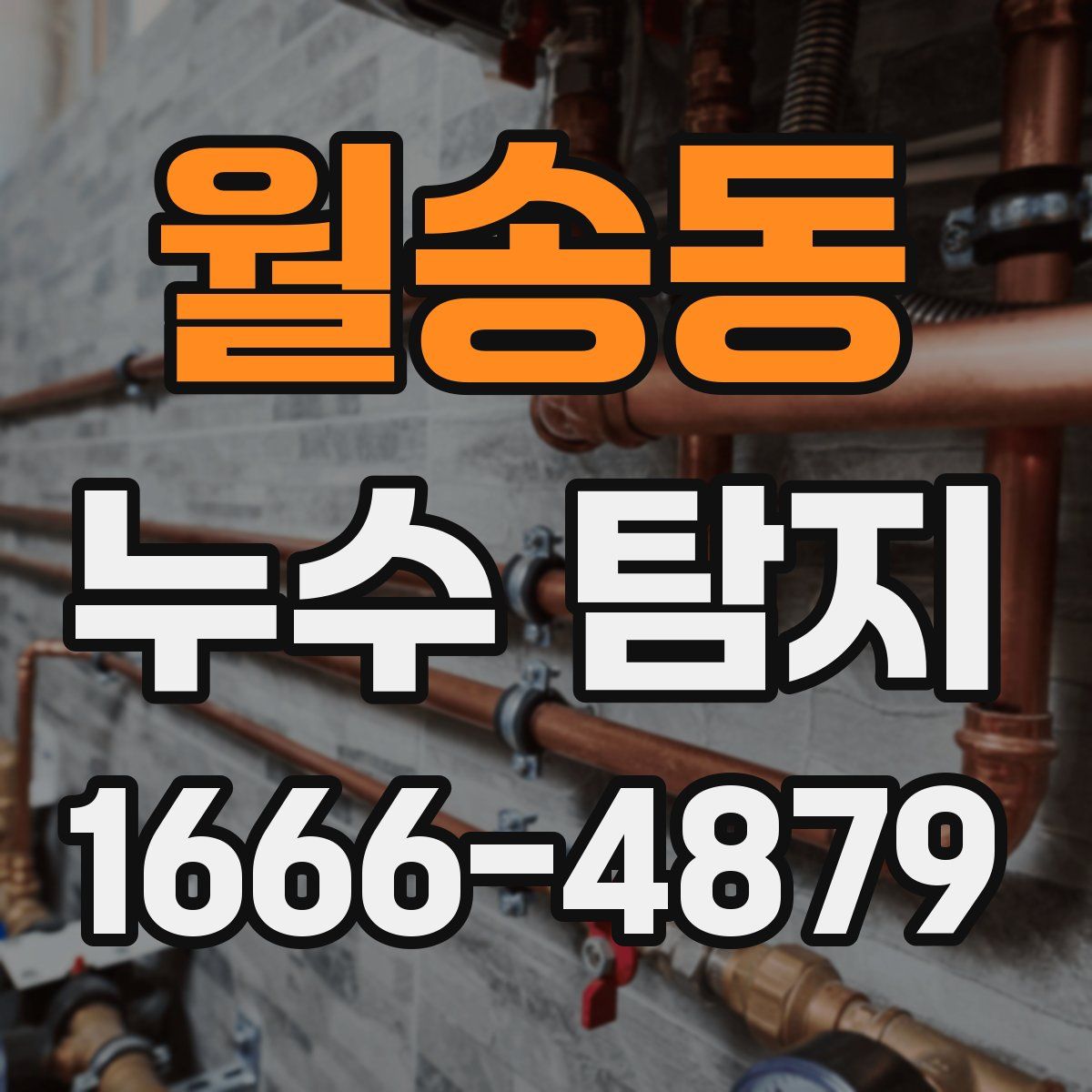 월송동 누수 탐지