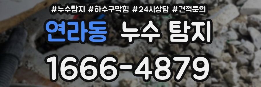 연라동 누수 탐지