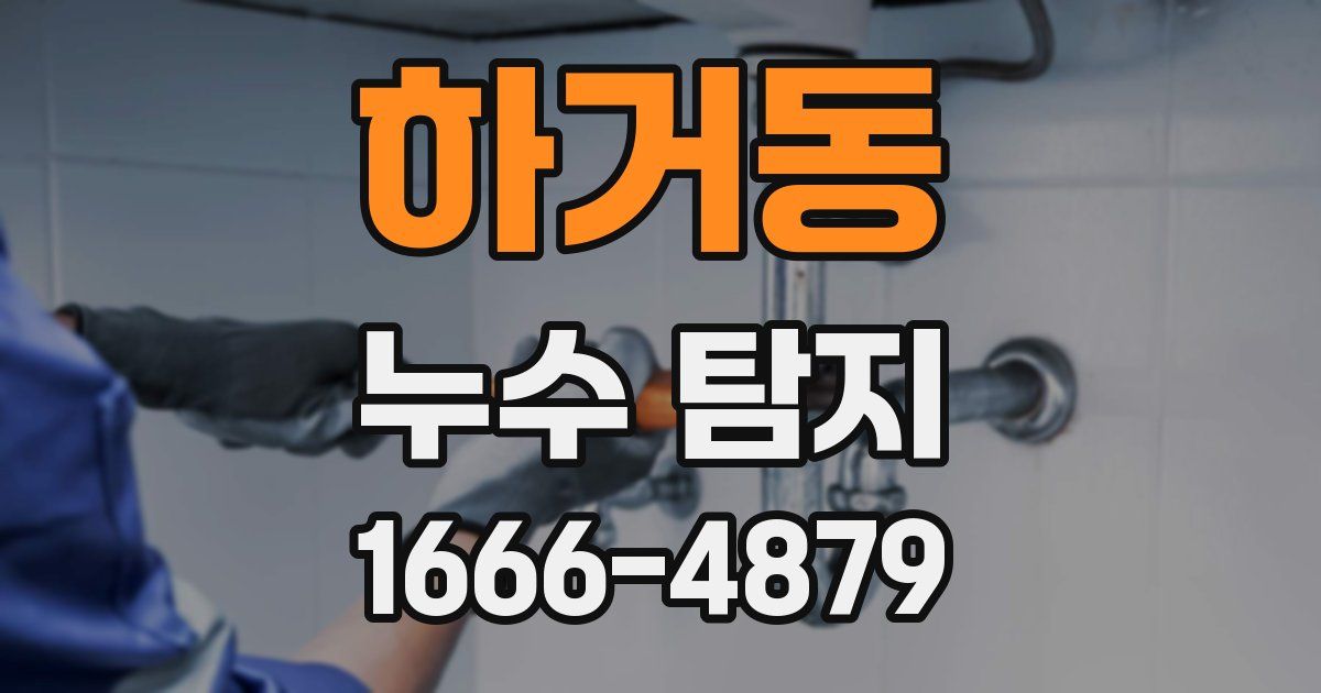 하거동 누수 탐지