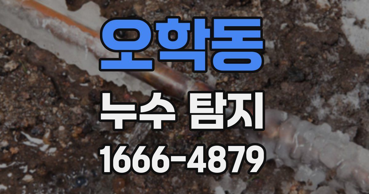 오학동 누수 탐지