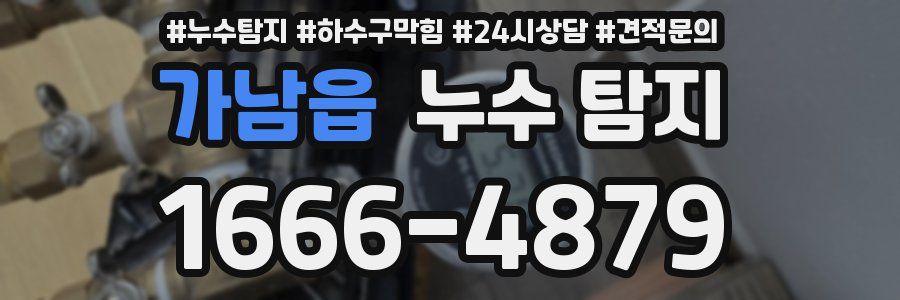 가남읍 누수 탐지