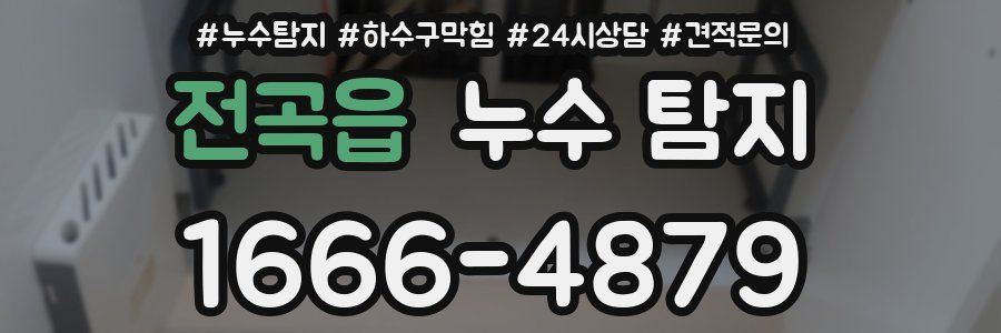 전곡읍 누수 탐지