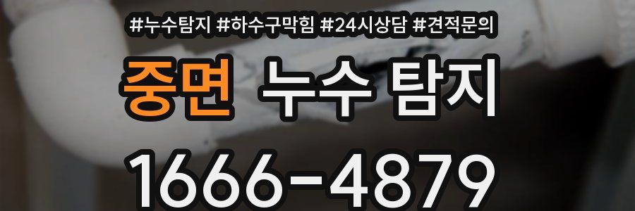 중면 누수 탐지