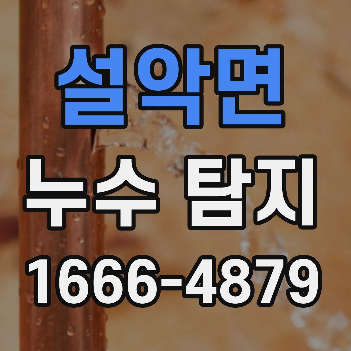 설악면 누수 탐지