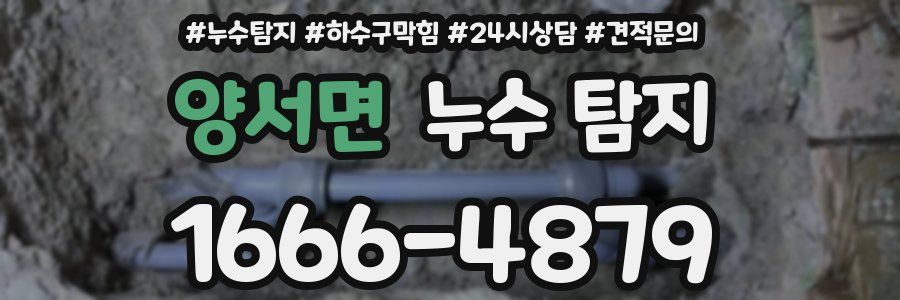 양서면 누수 탐지