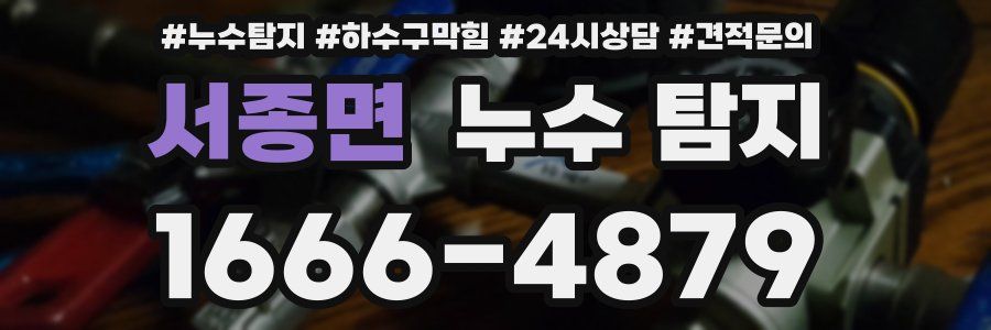 서종면 누수 탐지