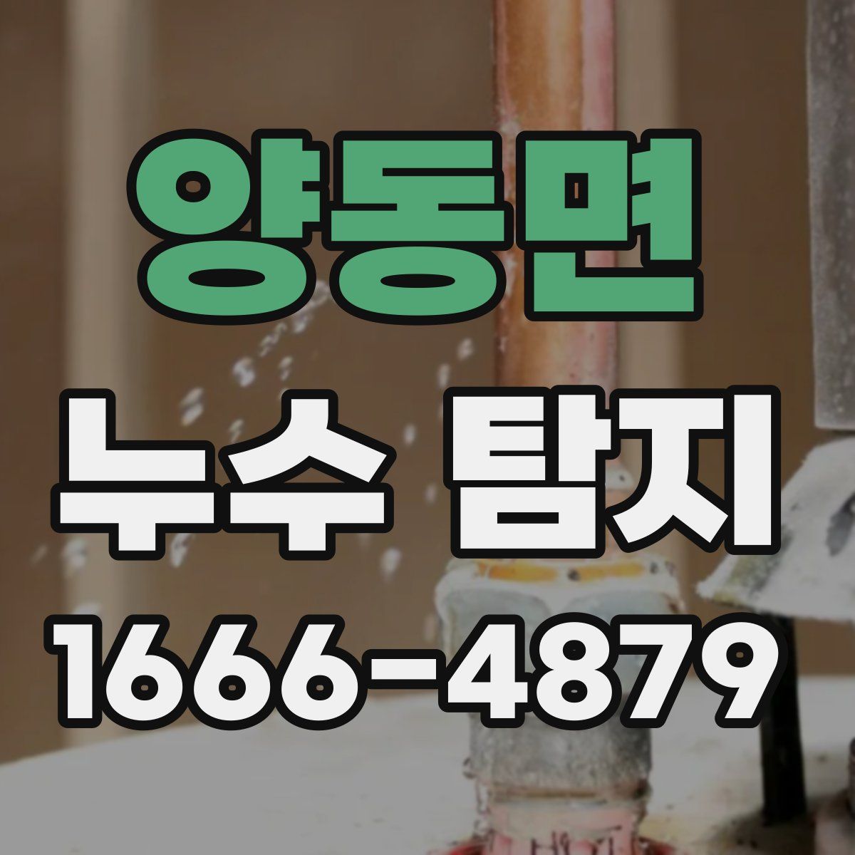 양동면 누수 탐지