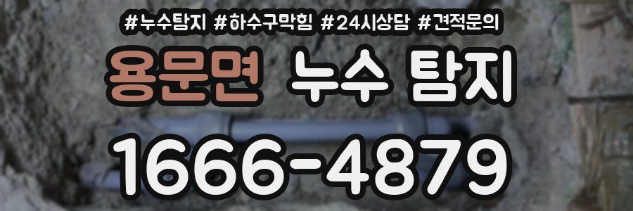 용문면 누수 탐지