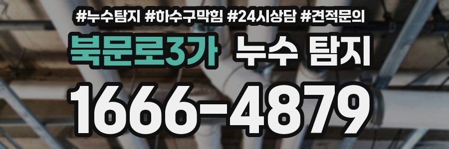 북문로3가 누수 탐지