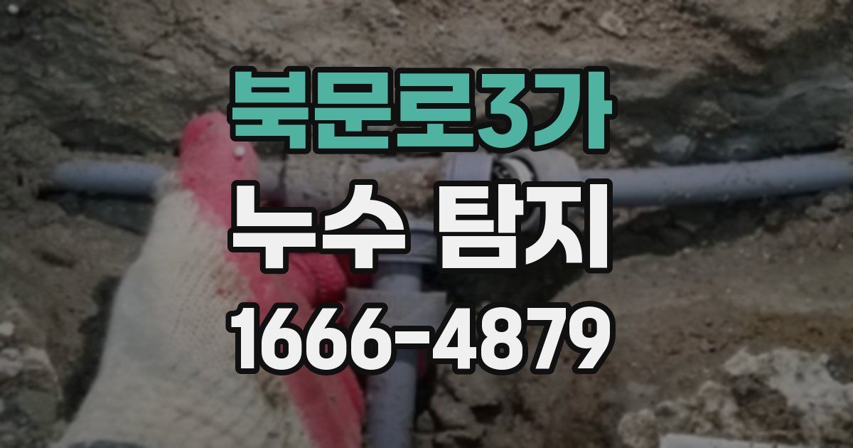 북문로3가 누수 탐지