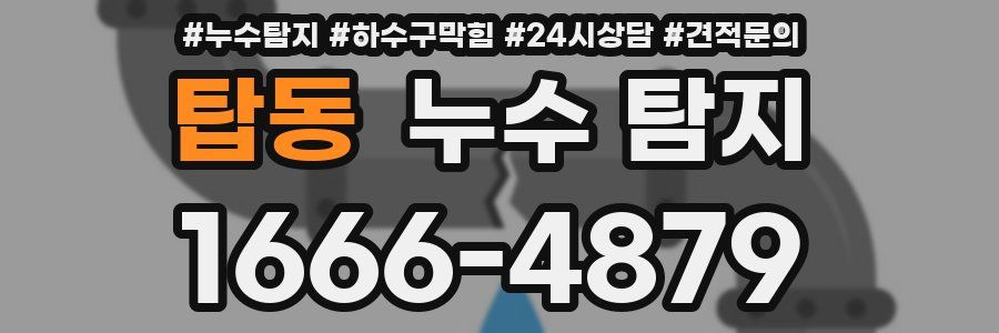 탑동 누수 탐지