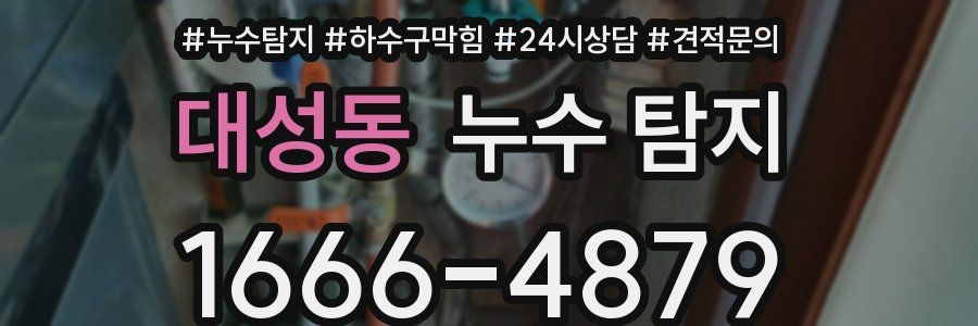 대성동 누수 탐지