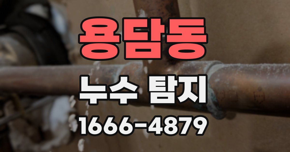 용담동 누수 탐지