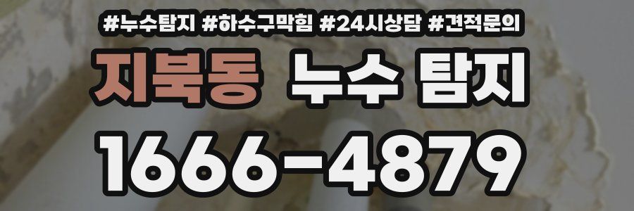 지북동 누수 탐지