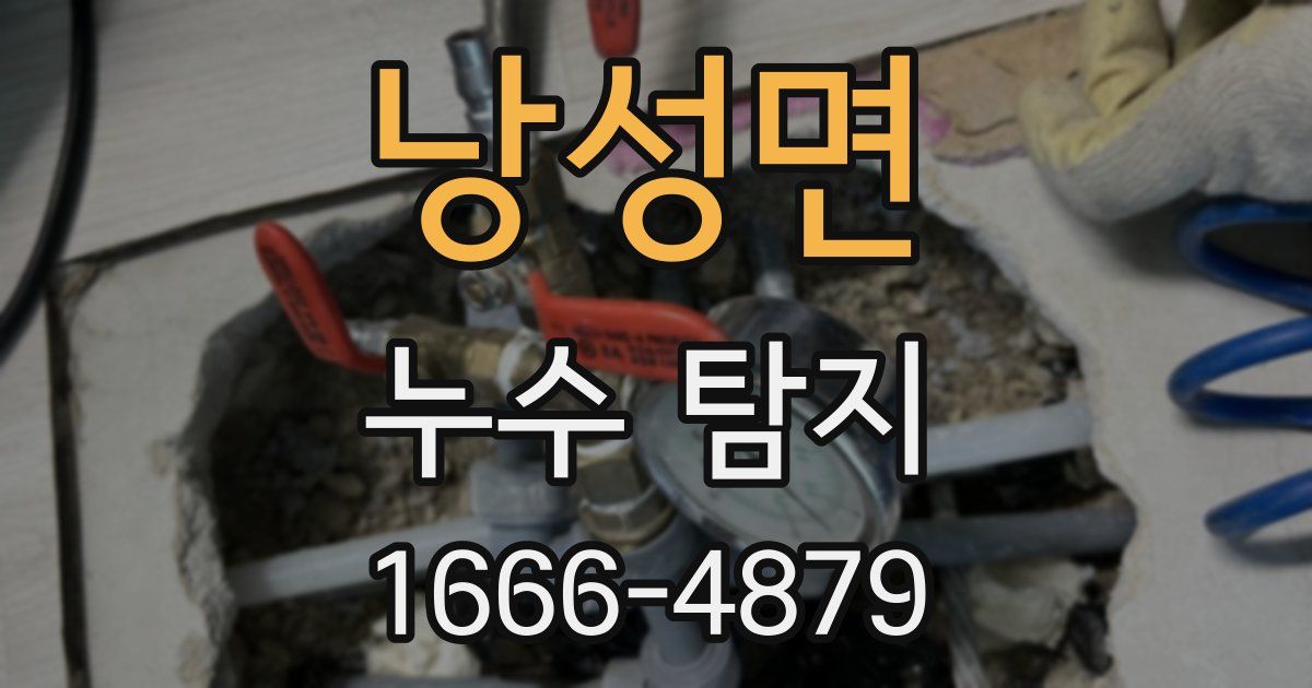 낭성면 누수 탐지