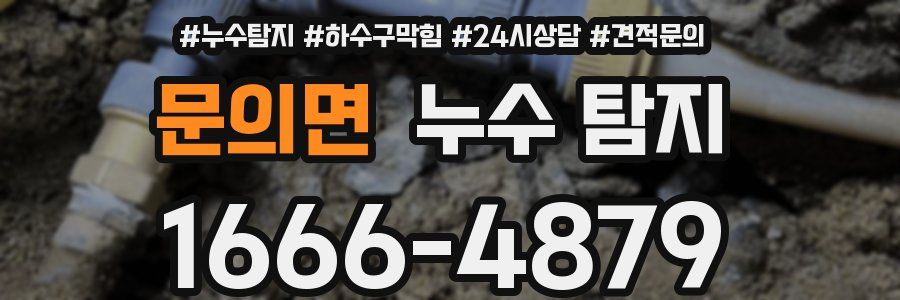 문의면 누수 탐지