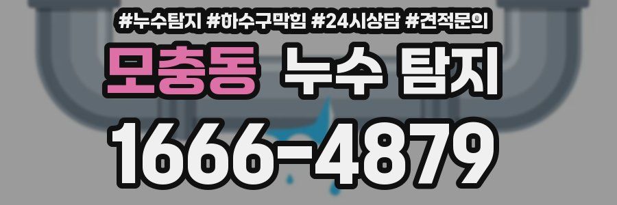 모충동 누수 탐지