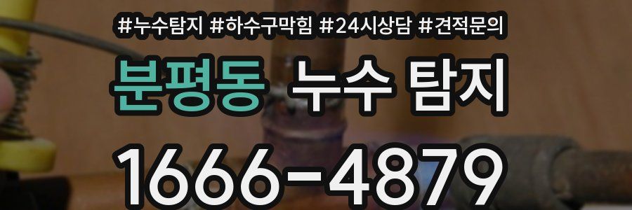 분평동 누수 탐지