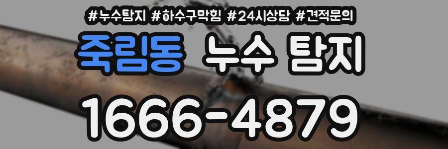 죽림동 누수 탐지