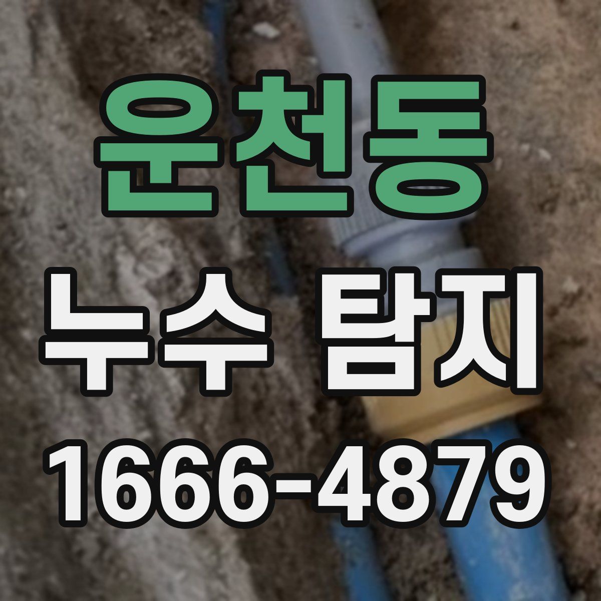 운천동 누수 탐지