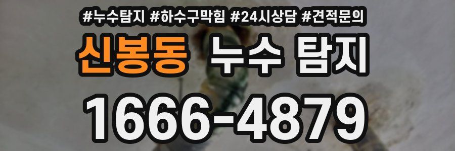 신봉동 누수 탐지