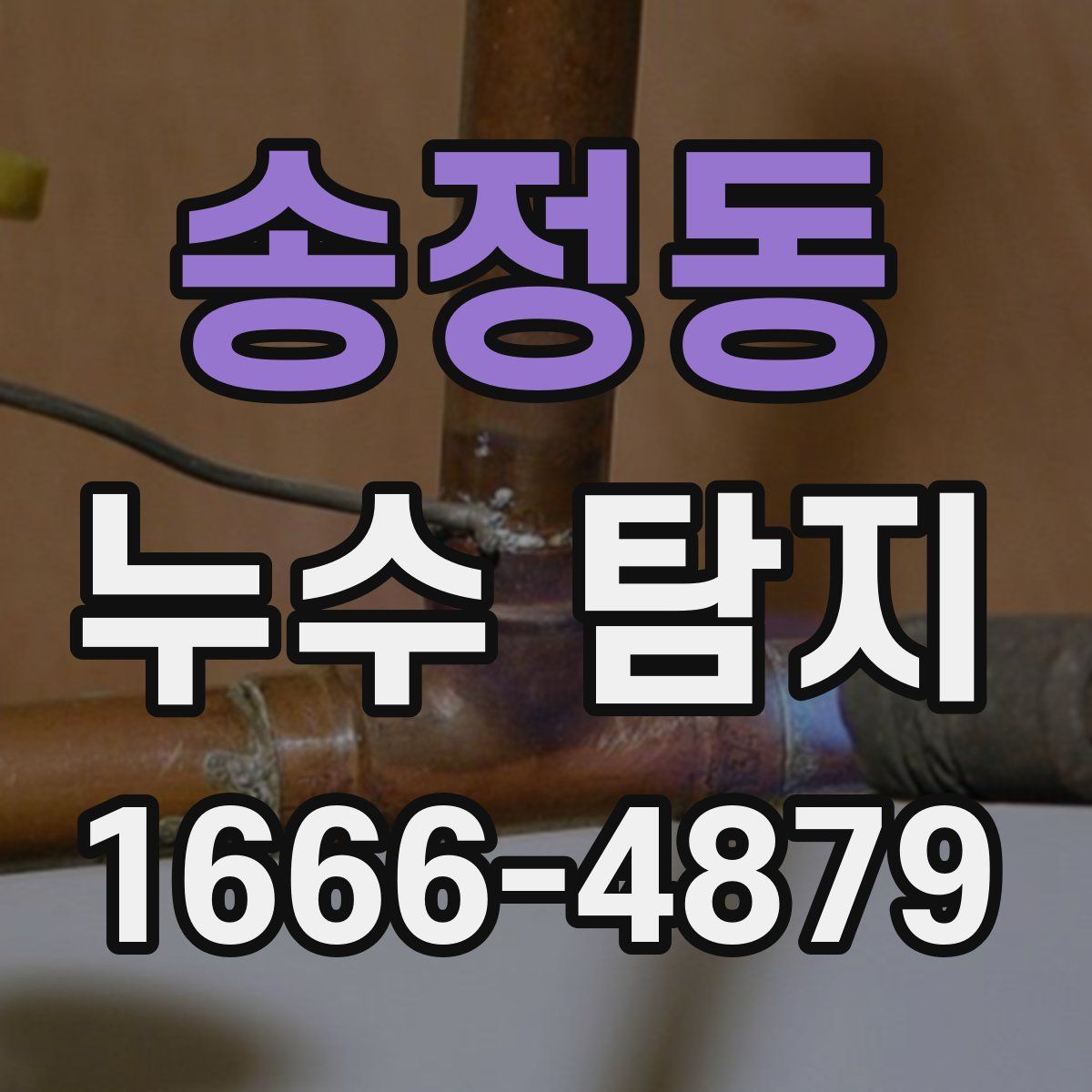송정동 누수 탐지