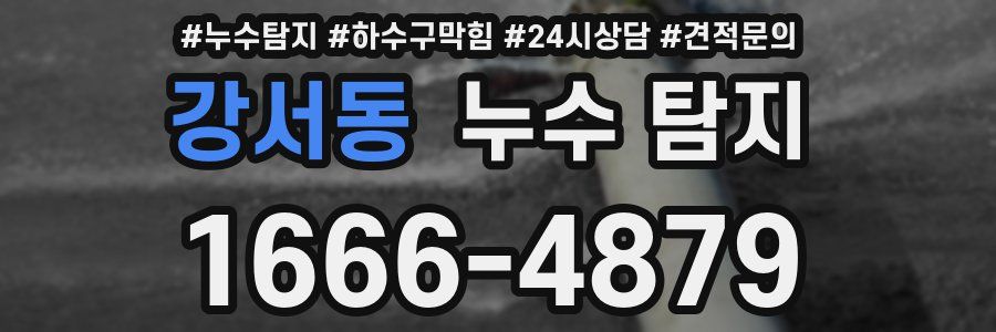 강서동 누수 탐지