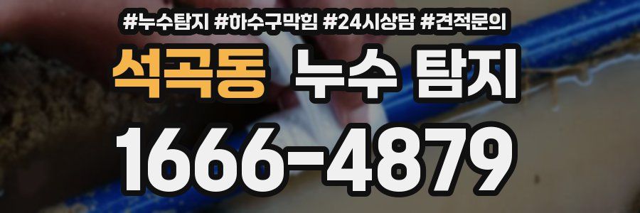 석곡동 누수 탐지