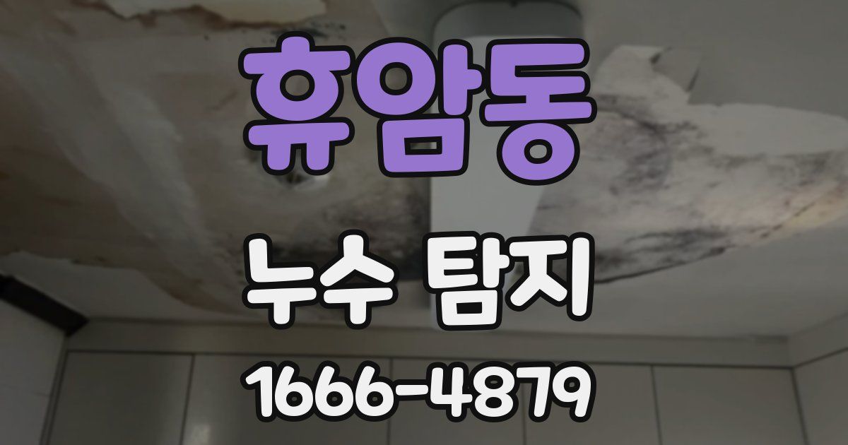 휴암동 누수 탐지