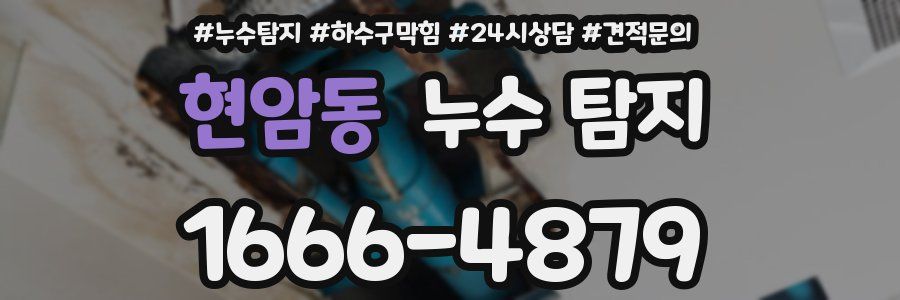 현암동 누수 탐지
