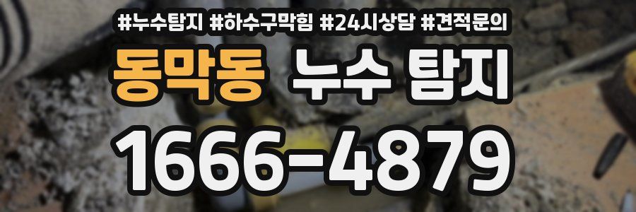 동막동 누수 탐지