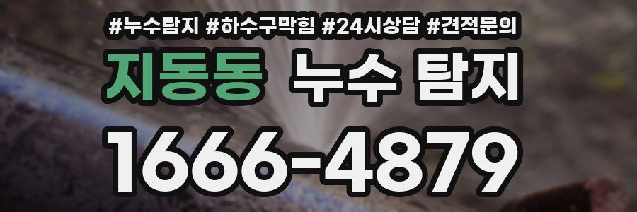 지동동 누수 탐지