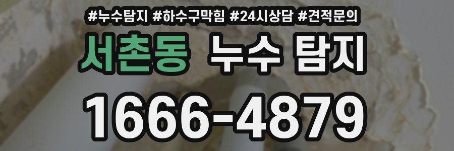 서촌동 누수 탐지