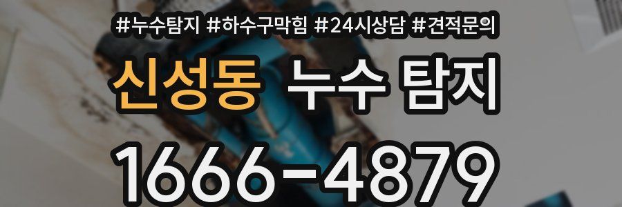 신성동 누수 탐지