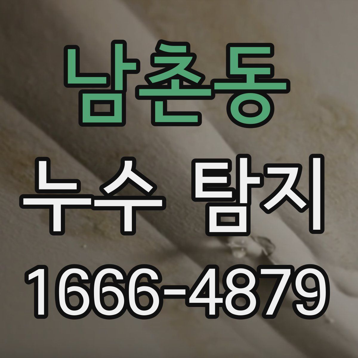 남촌동 누수 탐지