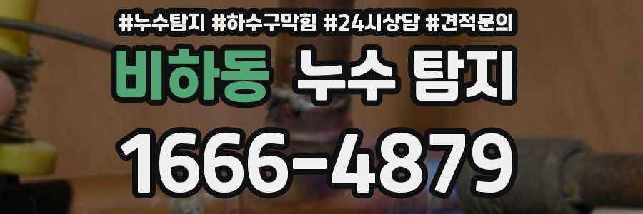 비하동 누수 탐지