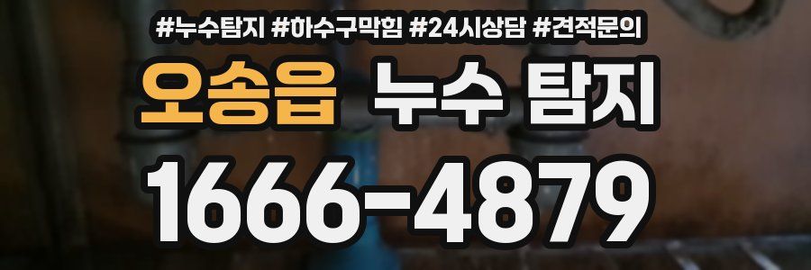 오송읍 누수 탐지