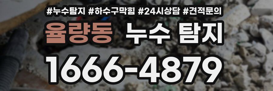 율량동 누수 탐지