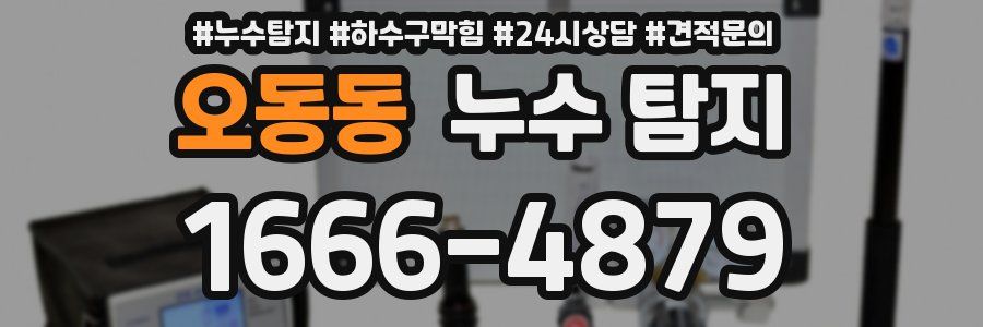 오동동 누수 탐지