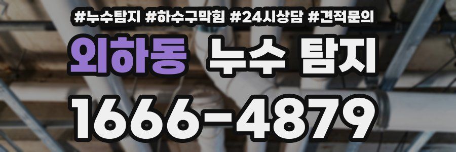 외하동 누수 탐지
