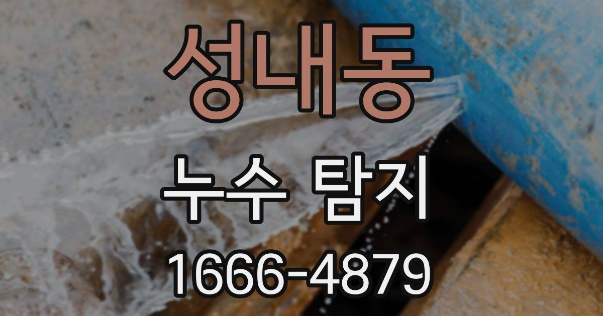 성내동 누수 탐지