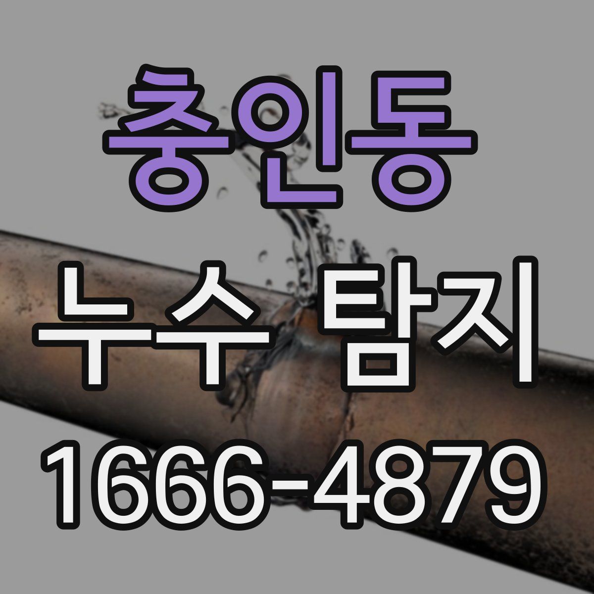 충인동 누수 탐지