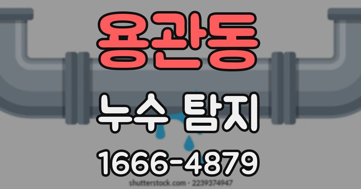 용관동 누수 탐지