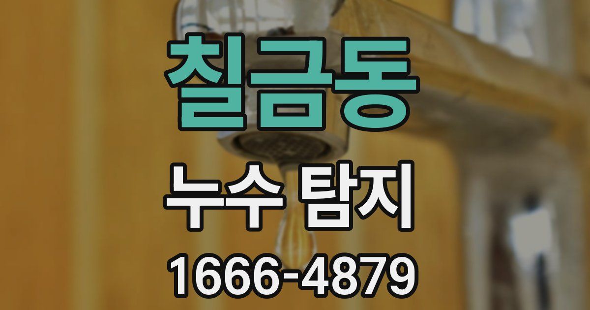 칠금동 누수 탐지