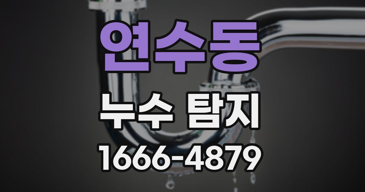 연수동 누수 탐지