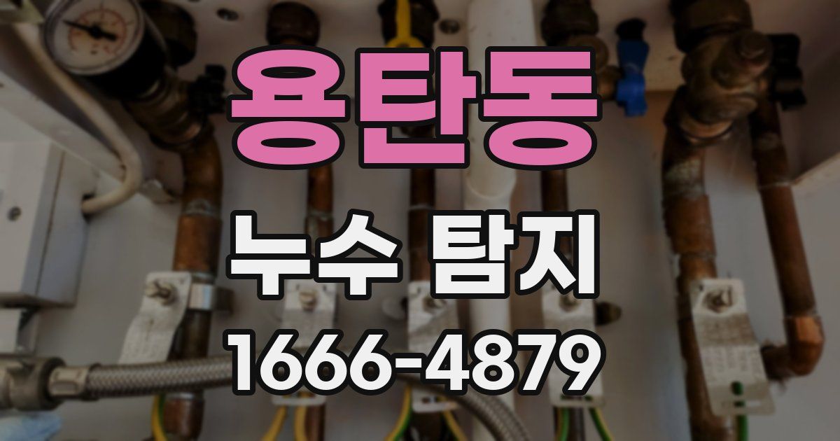 용탄동 누수 탐지