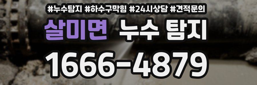 살미면 누수 탐지